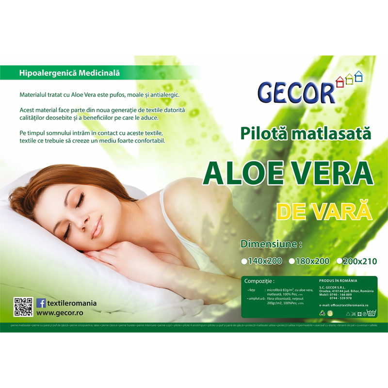 Pilote matlasate Aloe Vera